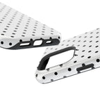 White & Black Dots MagSafe iPhone Case