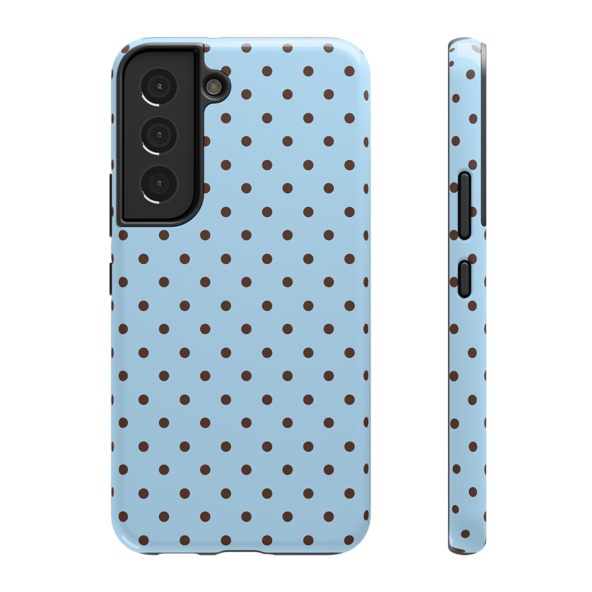 Blue & Brown Dots Samsung Galaxy Case