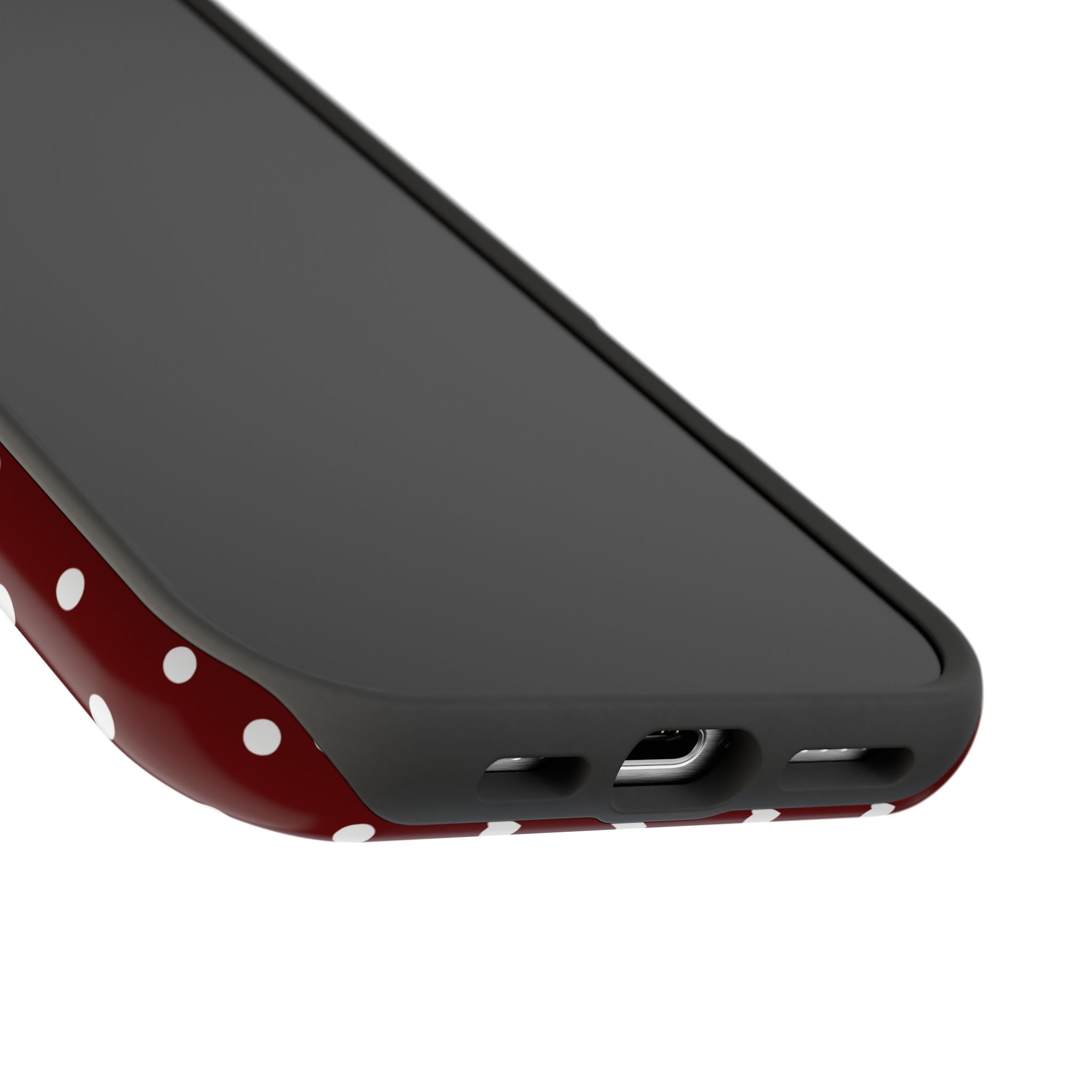 Maroon & White iPhone Case