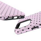Pink & Black Dots MagSafe iPhone Case