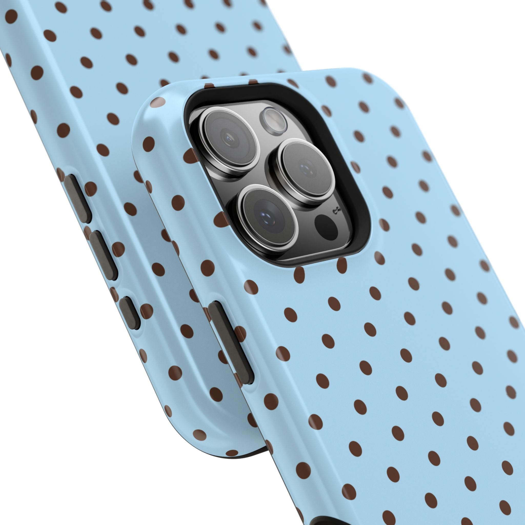 Blue & Brown Dots MagSafe iPhone Case