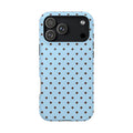 Blue & Brown Dots iPhone Case