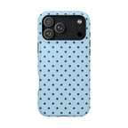 Blue & Brown Dots iPhone Case