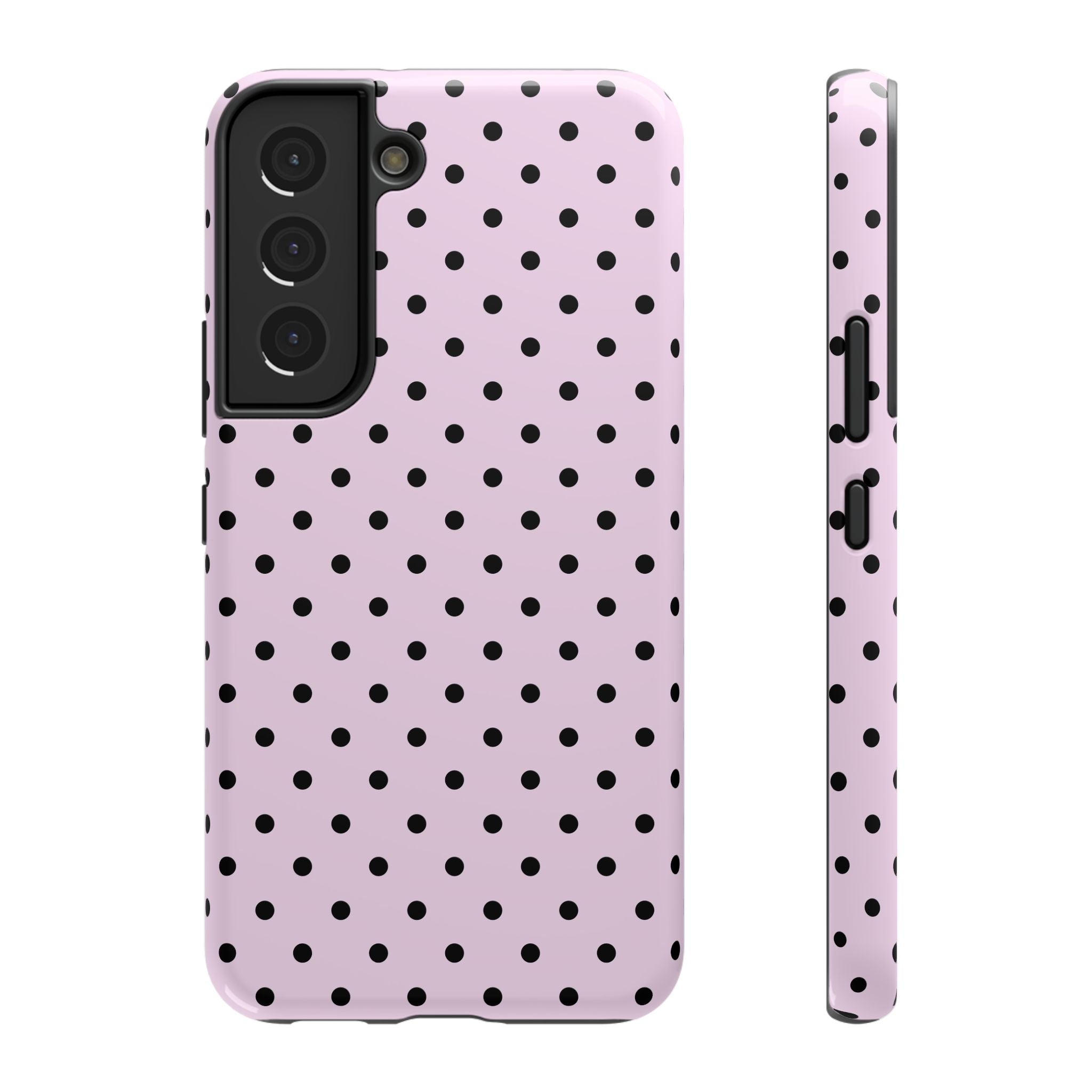 Pink & Black Dots Samsung Galaxy Case